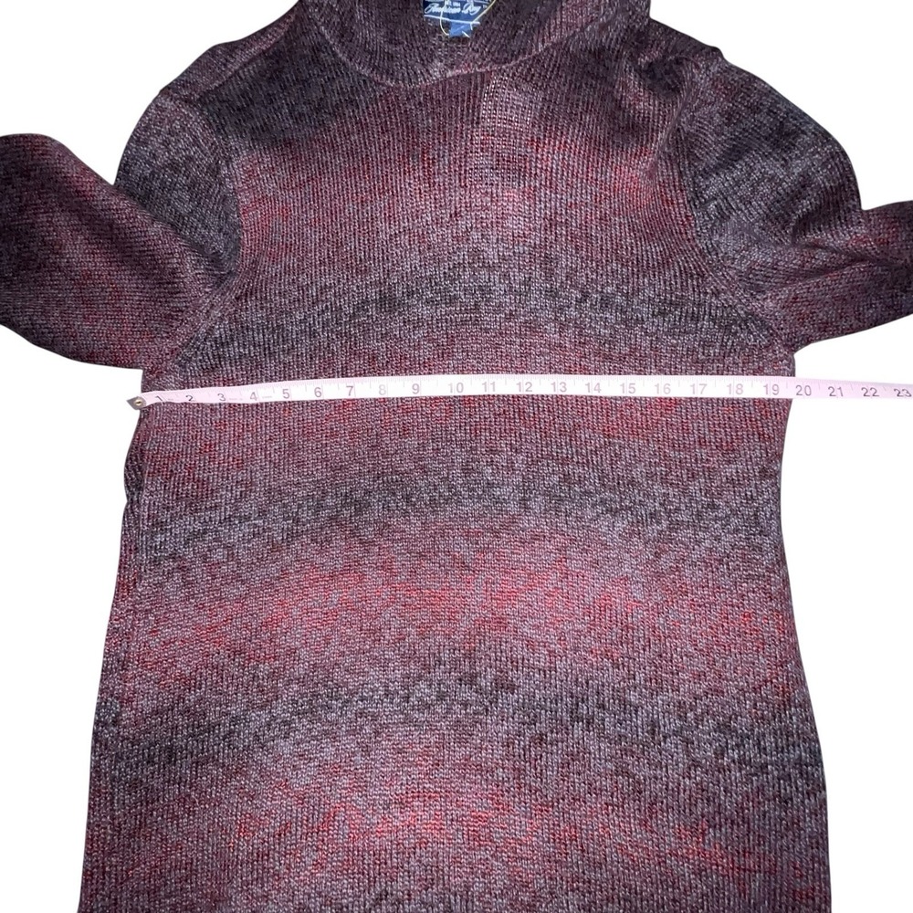 American Rag Mens Ombre-Stripe Hoodie Sweatshirt, Red Size Large Lightweight New - Picture 5 of 11